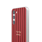 Phone Case — "Trust the Process" Red Stripe Protective Flexi Case
