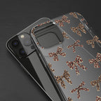 Leopard Bow Clear Phone Case — Transparent iPhone Case with Cute Animal Print Bows