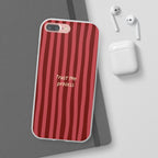 Phone Case — "Trust the Process" Red Stripe Protective Flexi Case