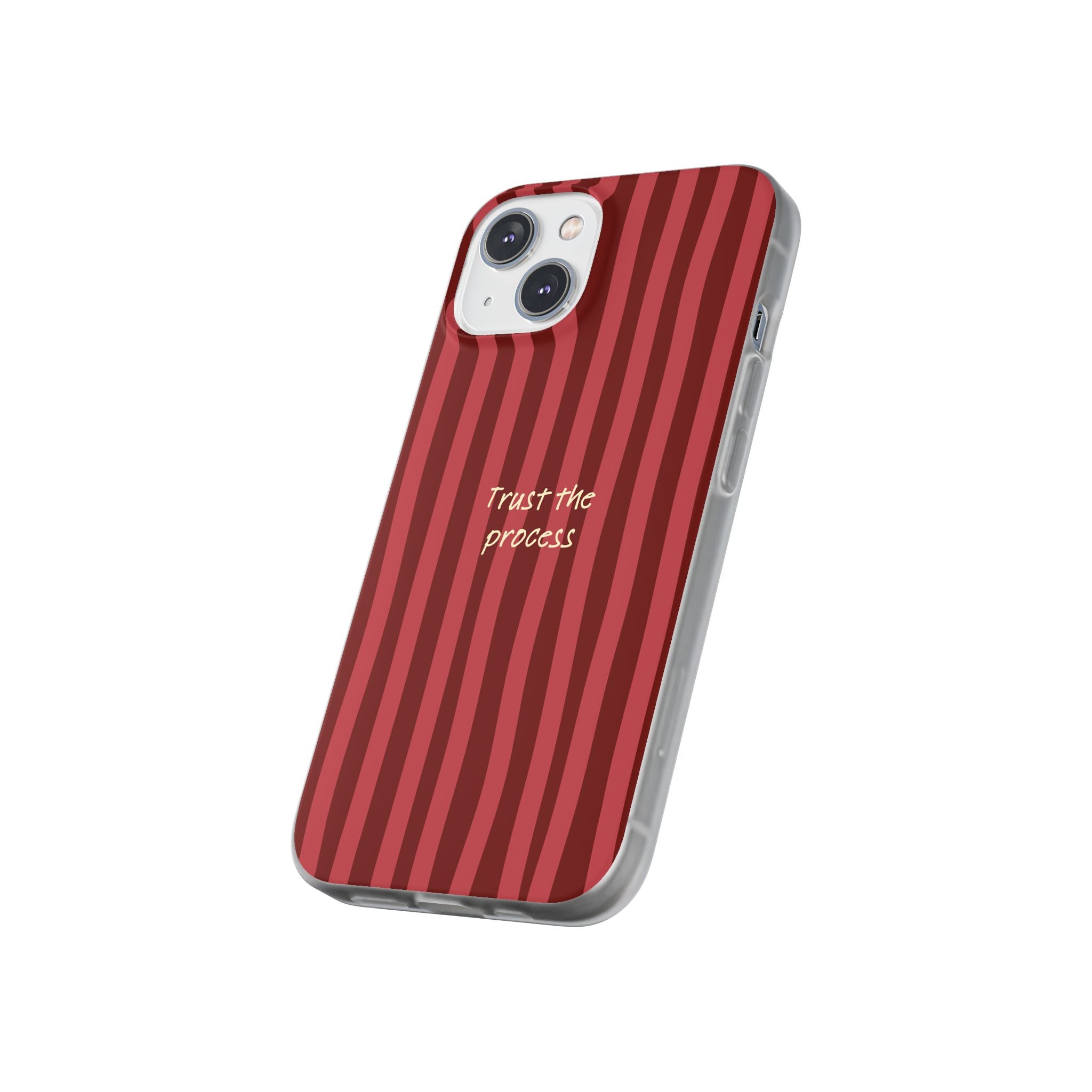 Phone Case — "Trust the Process" Red Stripe Protective Flexi Case