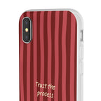 Phone Case — "Trust the Process" Red Stripe Protective Flexi Case