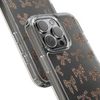 Leopard Bow Clear Phone Case — Transparent iPhone Case with Cute Animal Print Bows