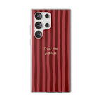Phone Case — "Trust the Process" Red Stripe Protective Flexi Case