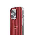 Phone Case — "Trust the Process" Red Stripe Protective Flexi Case