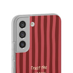 Phone Case — "Trust the Process" Red Stripe Protective Flexi Case