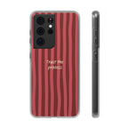 Phone Case — "Trust the Process" Red Stripe Protective Flexi Case