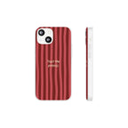 Phone Case — "Trust the Process" Red Stripe Protective Flexi Case