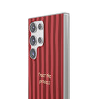 Phone Case — "Trust the Process" Red Stripe Protective Flexi Case