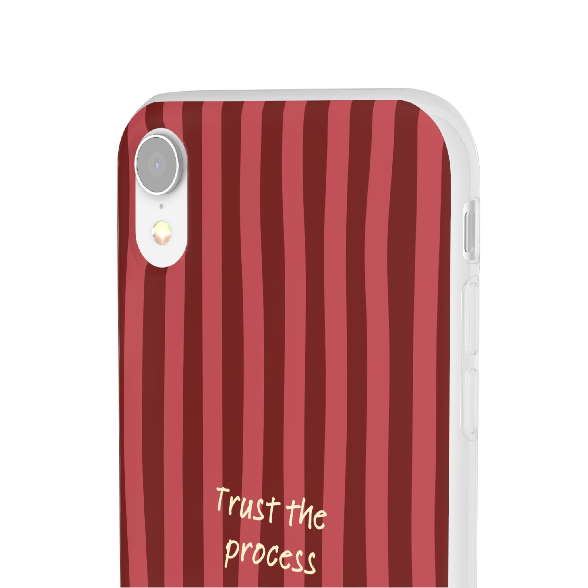 Phone Case — "Trust the Process" Red Stripe Protective Flexi Case