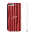 Phone Case — "Trust the Process" Red Stripe Protective Flexi Case