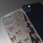 Leopard Bow Clear Phone Case — Transparent iPhone Case with Cute Animal Print Bows